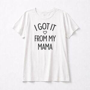 146 Torrid 2 2X White Short Sleeve Tee I GOT IT FROM MY MAMA